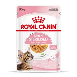 Royal Canin Kitten Sterilised Pouch Gelatina Caja 12x85 gr