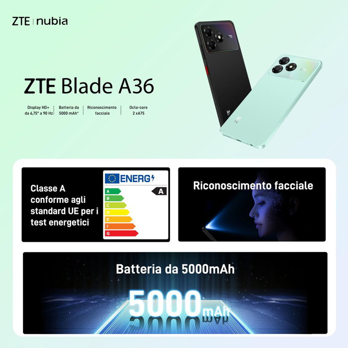 ZTE Blade A36 6.75 pulg 4 GB RAM 64 GB Verde