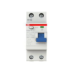 ABB F 202A-25/0,03 Interruptor diferencial Tipo A 25A ABB F 202A-25/0,03 Interruptor diferencial Tipo A 25A