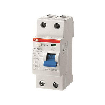 ABB F 202A-25/0,03 Interruptor diferencial Tipo A 25A ABB F 202A-25/0,03 Interruptor diferencial Tipo A 25A