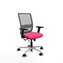 PIQUERAS Y CRESPO Silla de oficina Haches Rosa y Gris
