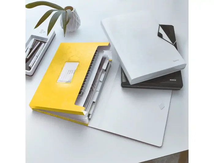 Leitz Wow Carpeta Clasificadora Polipropileno A4 6 Separadores + Extra Ancho Amarillo