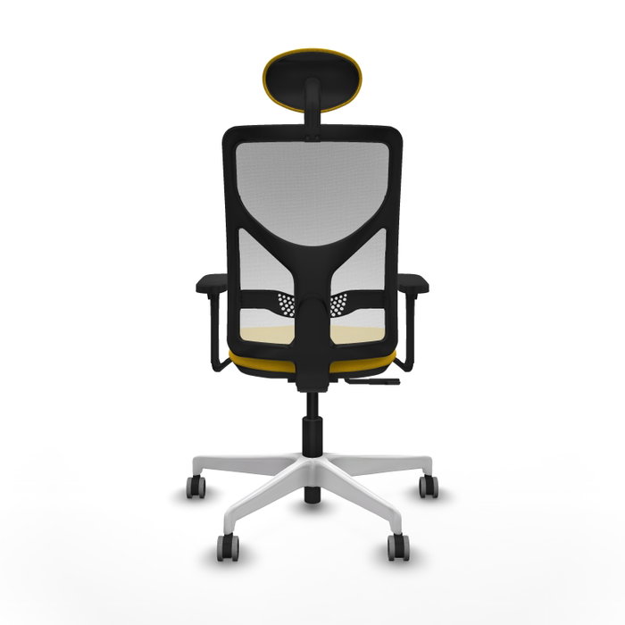 PIQUERAS Y CRESPO Silla de oficina Motilla con mecanismo Sincro, Amarillo y Blanco PIQUERAS Y CRESPO Silla de oficina Motilla con mecanismo Sincro, Amarillo y Blanco