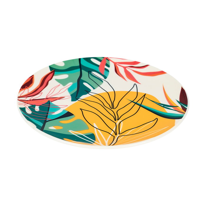 Home Deco Factory Plato Postre Paradis Exot Diámetro 20 cm