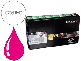 Lexmark C736H1MG Toner Magenta Laser Original 10000 Paginas