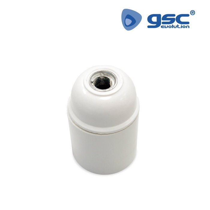 GSC Evolution Portalamparas de Baquelita Liso E27 Blanco GSC Evolution Portalamparas de Baquelita Liso E27 Blanco