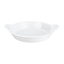 Pillivuyt Fuente para gratinar redonda blanca, 23 cm (Set de 6)