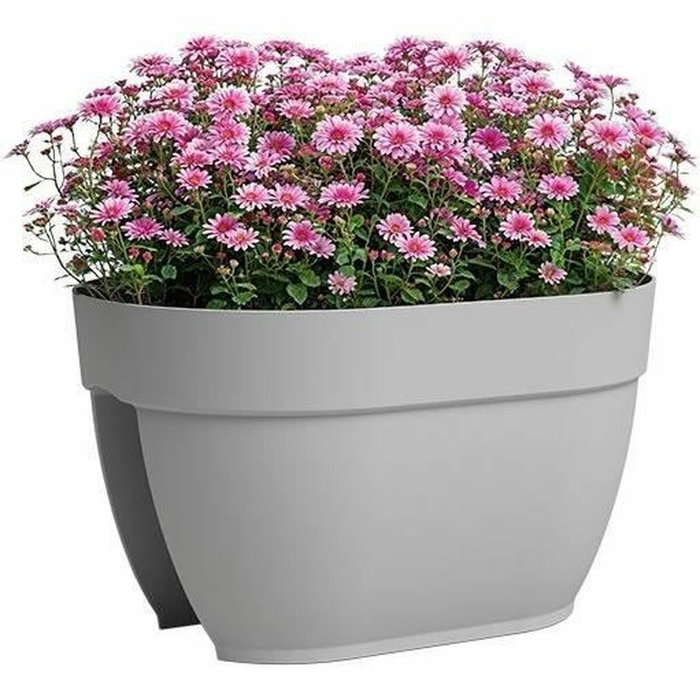 Artevasi Jardinera Capri Campana Balcón 40 cm Gris Claro
