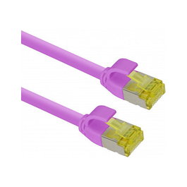 Helos Patchkabel Cat.6a TPE Ultraslim 5,0m Magenta