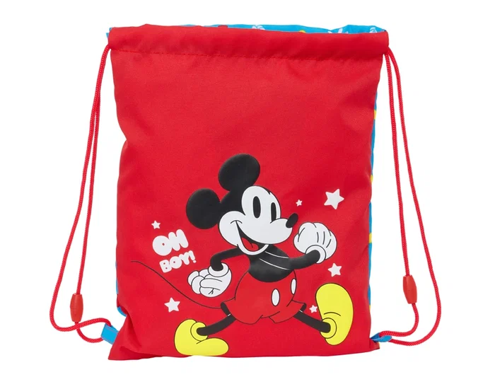 Bolsa Mochila con Cuerdas Mickey Mouse Clubhouse Fantastic Azul Rojo 26 x 34 x 1 cm Bolsa Mochila con Cuerdas Mickey Mouse Clubhouse Fantastic Azul Rojo 26 x 34 x 1 cm