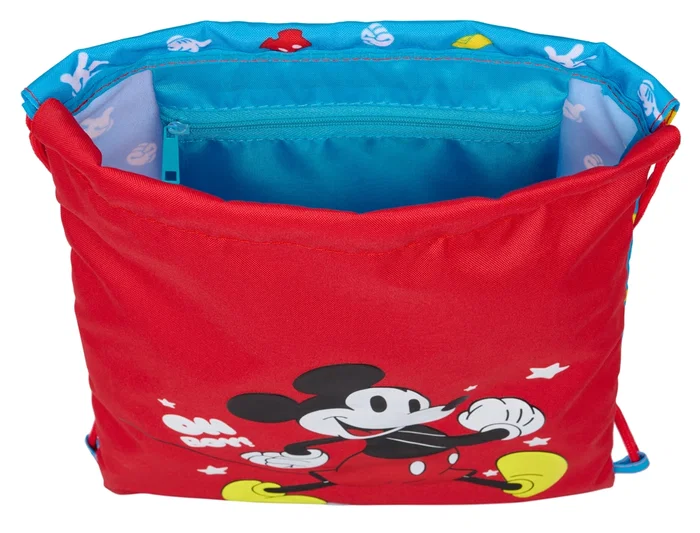 Bolsa Mochila con Cuerdas Mickey Mouse Clubhouse Fantastic Azul Rojo 26 x 34 x 1 cm Bolsa Mochila con Cuerdas Mickey Mouse Clubhouse Fantastic Azul Rojo 26 x 34 x 1 cm