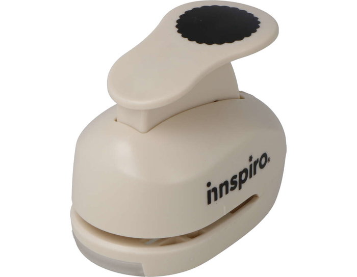 Innspiro Troqueladora de figuras Eva Foam Punch círculo festoneado 25mm Innspiro Troqueladora de figuras Eva Foam Punch círculo festoneado 25mm