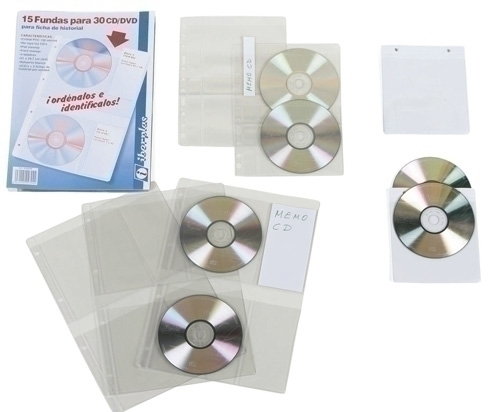 Funda Cd/Dvd Iberplas Pvc A4 Con 4 Talad. C/Refzo. 2 Dpto. (150Μ) Paquete De 15 Funda Cd/Dvd Iberplas Pvc A4 Con 4 Talad. C/Refzo. 2 Dpto. (150Μ) Paquete De 15
