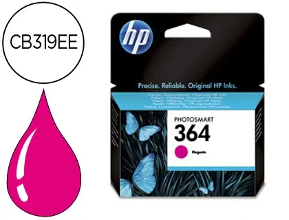 HP Cartucho de Tinta Original 364 Magenta CB319EE