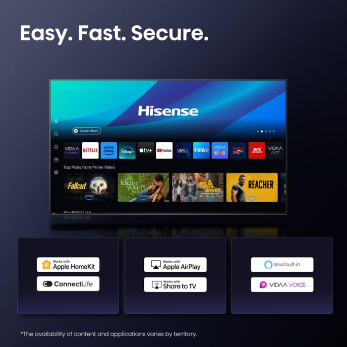 Hisense 43E77Q Smart TV QLED 43 pulgadas 4K Ultra HD Negro