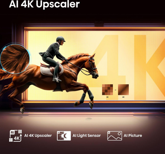 Hisense 43E77Q Smart TV QLED 43 pulgadas 4K Ultra HD Negro