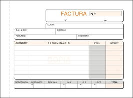 Talonario Catalan Facturas 8º Apdo Tripli Loan (Set de 5)