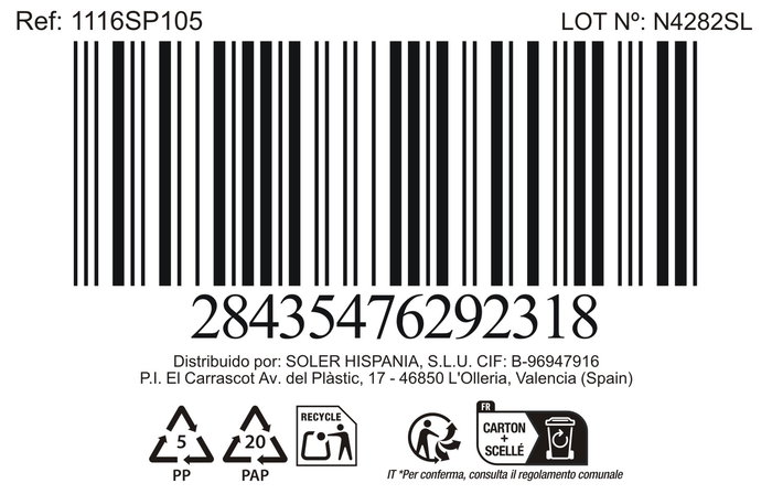 La Mediterranea Plato Pasta Risotto Temara Ø26.7 cm Opal (16 Unidades)