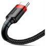 Baseus Cafule USB a USB-C 2A 2m rojo-negro