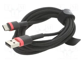 Baseus Cafule USB a USB-C 2A 2m rojo-negro