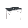 Mesa Plegable Gris Aluminio 90X60X39/70 cm Camping y Playa MARBUENO SUMMER 10031G