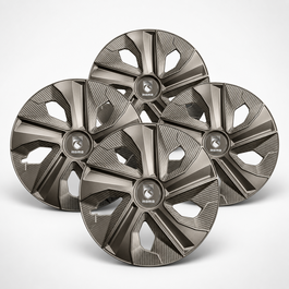 Momo MOMLCOVBLDMTHEM16 Tapacubos Blade Mate Hematite Carbón 16 Pulgadas - 4 Piezas