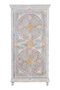 Giner y Colomer Armario Madera Mango 180 cm Blanco Envejecido y Detalles Multicolor