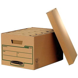 Fellowes Contenedor de Archivos Eart Series Natura, Resistente Doble Cartón, 325x260x445mm