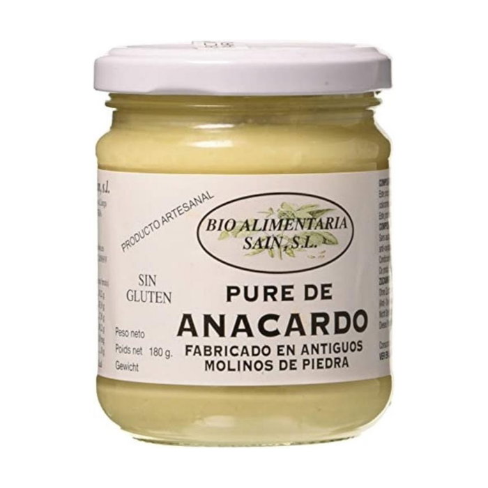 Sain Puré de Anacardos 180 g - Crema de Anacardo sin Azúcar ni Aceites Sain Puré de Anacardos 180 g - Crema de Anacardo sin Azúcar ni Aceites