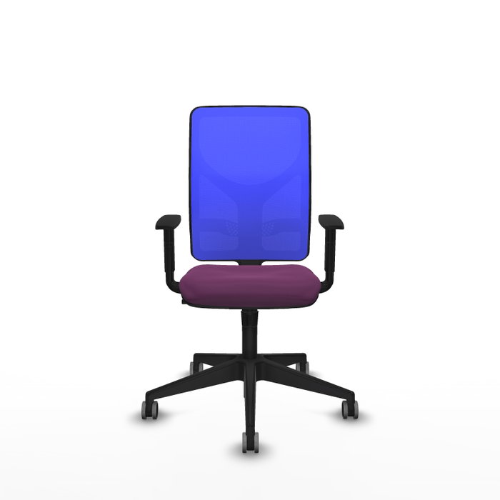 PIQUERAS Y CRESPO Silla de oficina Motilla con mecanismo Sincro, Morado y Azul