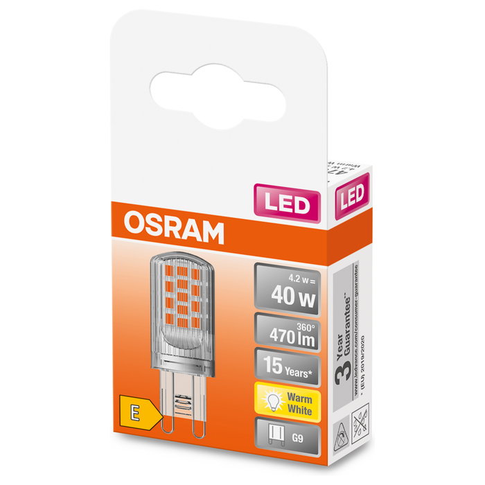 OSRAM Osram STAR LED 4,2 W G9 Blanco cálido OSRAM Osram STAR LED 4,2 W G9 Blanco cálido
