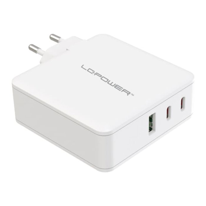 LC-Power LC-GAN-100 Cargador USB GaN de 100 W LC-Power LC-GAN-100 Cargador USB GaN de 100 W