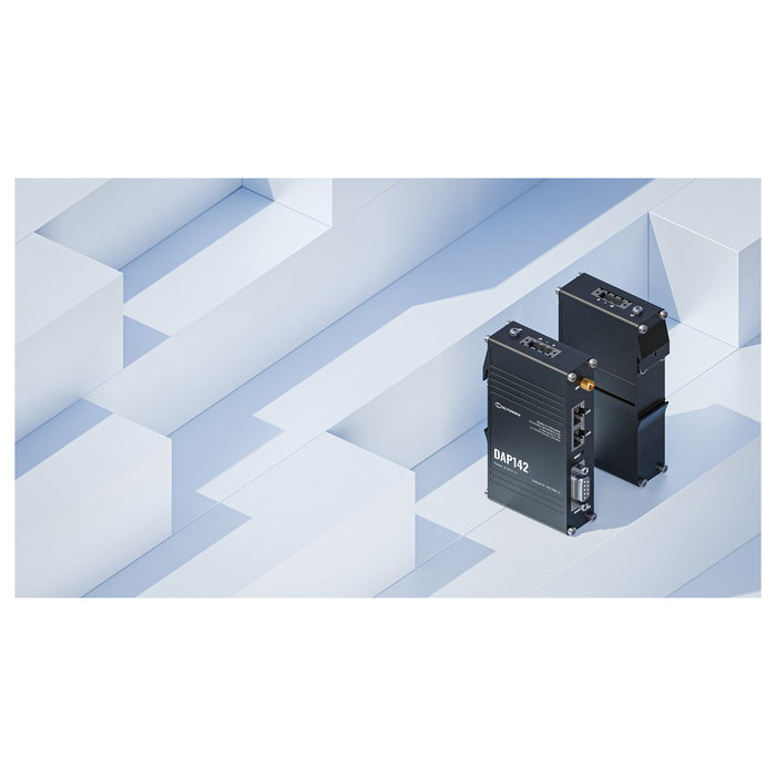 Teltonika DAP142 Access Point Wi-Fi 4 300Mbit con 2 Puertos 10/100 Ethernet, PoE Pasivo, RS232 y Montaje en Riel DIN