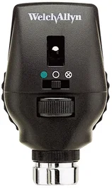 Welch Allyn Cabezal Oftalmoscopio Coaxial Halógeno 3.5 V, Luz HPX para Verdadero Color, 6 Aperturas, 28 Lentes, Filtros Polarizador y Sin Rojo