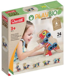 QUERCETTI Playbio Dinosaurio de madera, 24 piezas