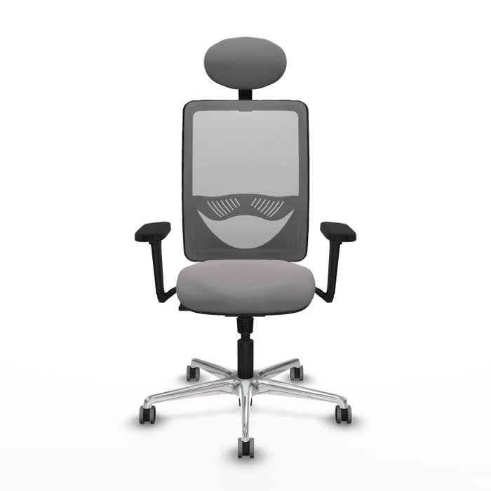 PIQUERAS Y CRESPO Silla de oficina Zulema Gris con mecanismo Sincro PIQUERAS Y CRESPO Silla de oficina Zulema Gris con mecanismo Sincro