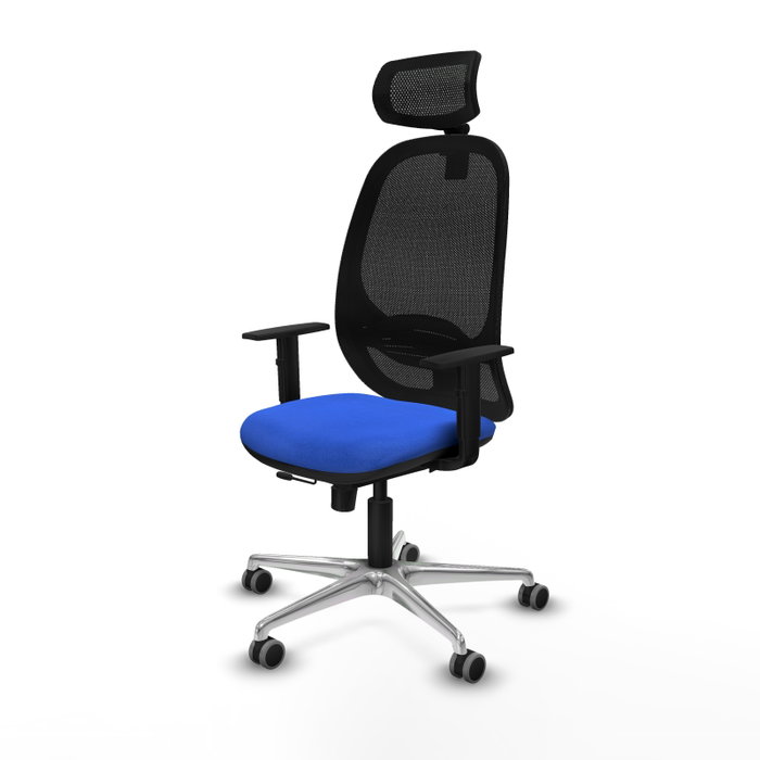 PIQUERAS Y CRESPO Silla de oficina Cilanco con mecanismo Sincro/Traslack, Azul y Negro PIQUERAS Y CRESPO Silla de oficina Cilanco con mecanismo Sincro/Traslack, Azul y Negro