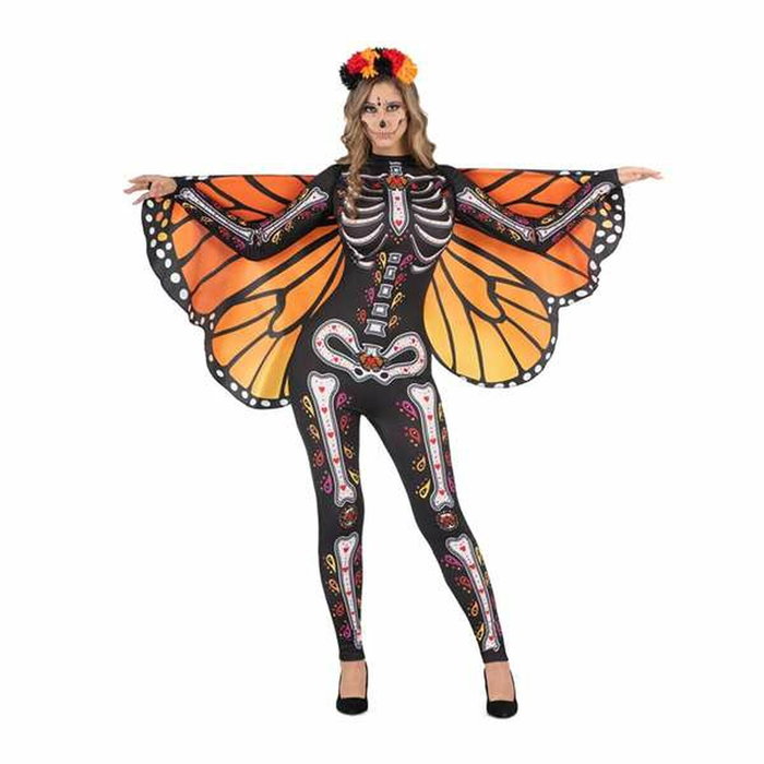 My Other Me Disfraz Catrina Mariposa con Tocado, Mono y Alas Talla L My Other Me Disfraz Catrina Mariposa con Tocado, Mono y Alas Talla L