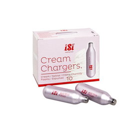 ISI Recambio de cartuchos de gas para montador / sifón, 10 cargas, acero inoxidable