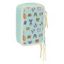 Estuche Escolar con Accesorios Disney Azul 12,5 x 19,5 x 5,5 cm 37 Piezas