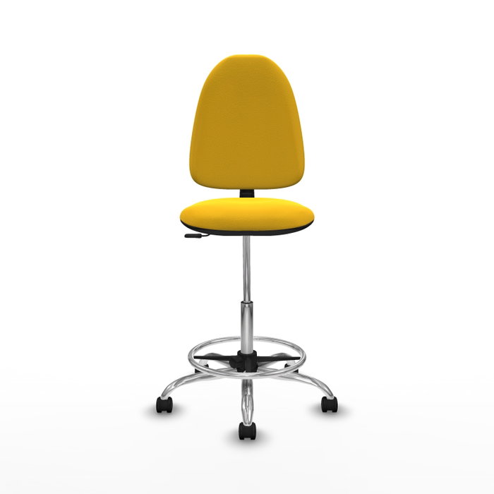 PIQUERAS Y CRESPO Taburete Aýna Amarillo con Mecanismo de Contacto Permanente PIQUERAS Y CRESPO Taburete Aýna Amarillo con Mecanismo de Contacto Permanente