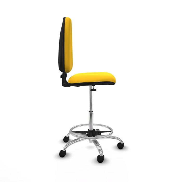 PIQUERAS Y CRESPO Taburete Aýna Amarillo con Mecanismo de Contacto Permanente PIQUERAS Y CRESPO Taburete Aýna Amarillo con Mecanismo de Contacto Permanente