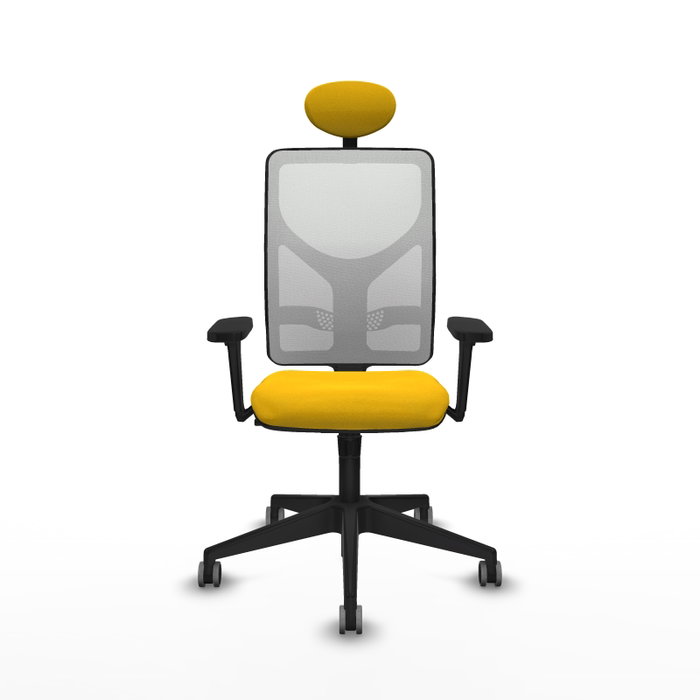 PIQUERAS Y CRESPO Silla de oficina Motilla con mecanismo Sincro, Amarillo y Blanco PIQUERAS Y CRESPO Silla de oficina Motilla con mecanismo Sincro, Amarillo y Blanco