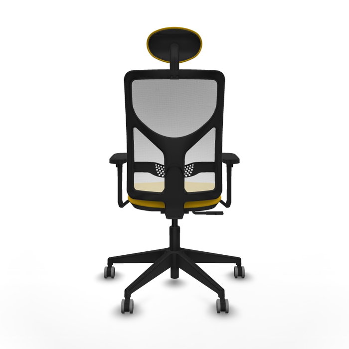 PIQUERAS Y CRESPO Silla de oficina Motilla con mecanismo Sincro, Amarillo y Blanco PIQUERAS Y CRESPO Silla de oficina Motilla con mecanismo Sincro, Amarillo y Blanco
