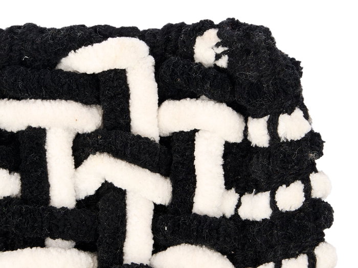 Berilo Alfombra Baño Negra 50 x 80 cm Poliéster Algodón (Set de 24)