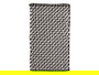 Berilo Alfombra Baño Negra 50 x 80 cm Poliéster Algodón (Set de 24)