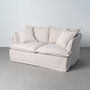 Sofá 2 Plazas Crema Tejido 181 X 103 X 72 cm