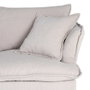 Sofá 2 Plazas Crema Tejido 181 X 103 X 72 cm