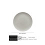 Bauscher Plato Llano Vajilla de Porcelana Stone Gray 28 cm (Set de 6)