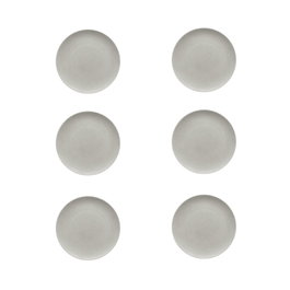 Bauscher Plato Llano Vajilla de Porcelana Stone Gray 28 cm (Set de 6)